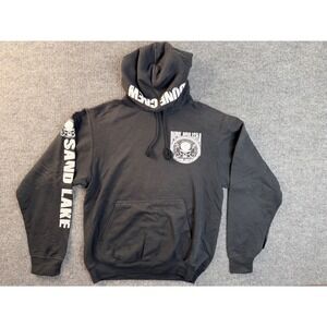Port & Company Dune Mulisha Hoodie Small Black Graphic Fleece Pullover Sand Lake